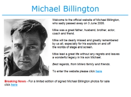 Michael Billington Official Website